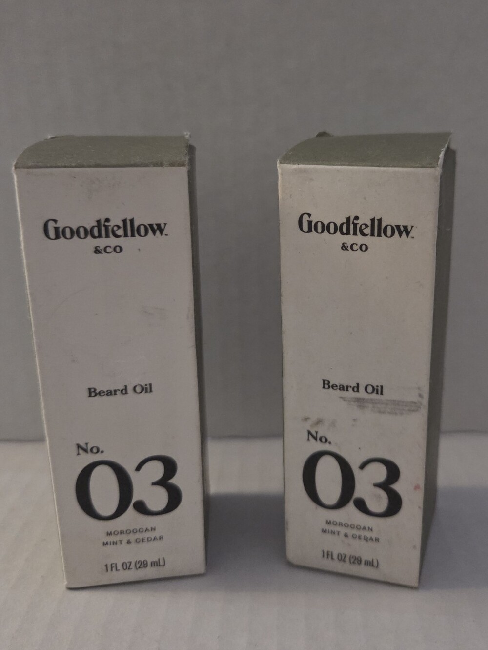 Goodfellow & Co No. 03 Beard Oil X2 New Moroccan Mint & Cedar Scent